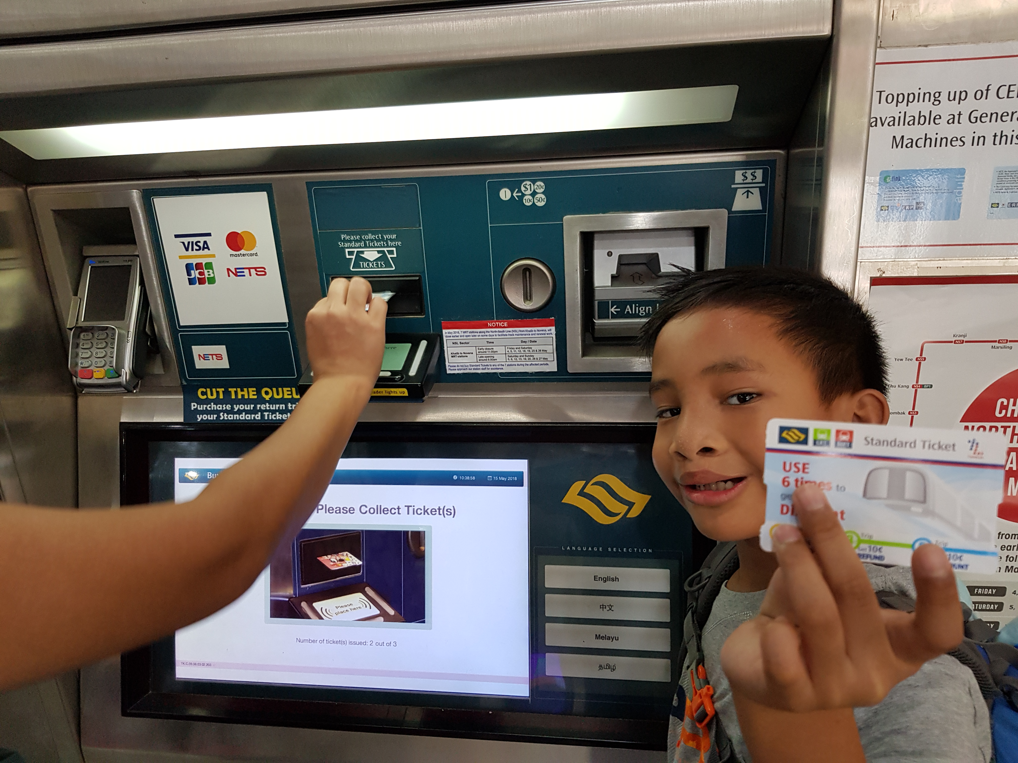 cara beli tiket MRT singapura kallang changi airport janganmenyerah